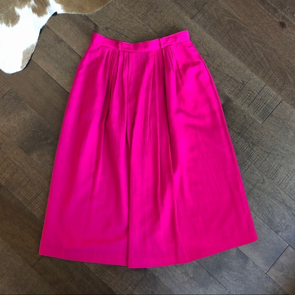 Host pick 🔥Vintage highwaist pink maxi skirt; 12P - Picture 2 of 11